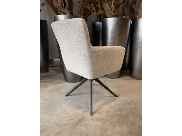 Eetkamerstoel Turner (set van 8) Weefstof - natural – foto 2 – kavel bij XL Auctions