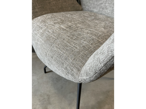 Eetkamerstoel Mondial (set van 8) weefstof - taupe – foto 4 – kavel bij XL Auctions