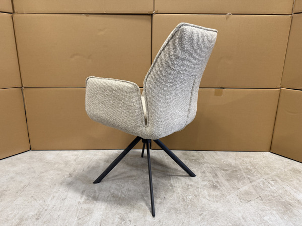 Eetkamerstoel Mellow (set van 8) - draaibaar - boucle Linen – foto 2 – kavel bij XL Auctions
