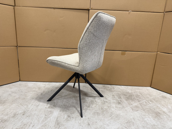 Stoel Mellow (set van 4) - draaibaar - boucle beige – foto 3 – kavel bij XL Auctions