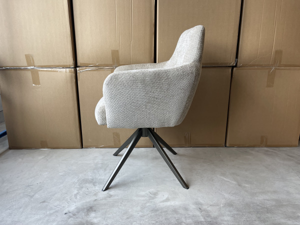 Eetkamerstoel Monzi (set van 8) - Stof - Desert – foto 3 – kavel bij XL Auctions