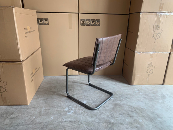 Stoel Dunk (set van 6) Stof - Bruin - Donkerbruin – foto 2 – kavel bij XL Auctions