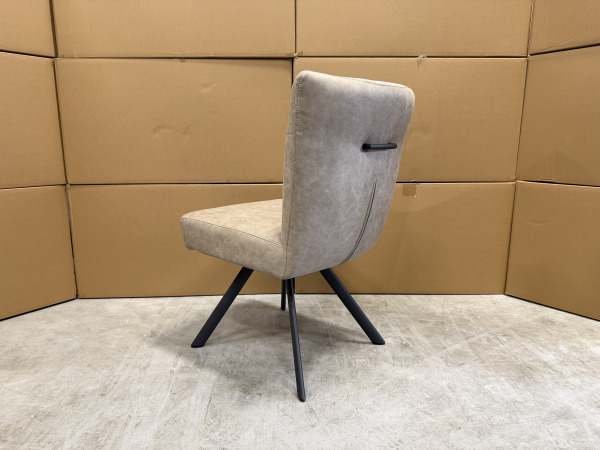 Stoel Janne (set van 4) Stof Geweven suède - Licht bruin – foto 3 – kavel bij XL Auctions
