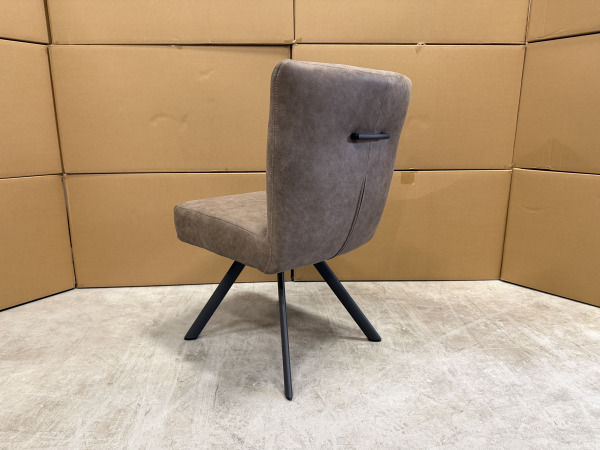 Stoel Janne (set van 6) Stof Geweven suède - Taupe – foto 2 – kavel bij XL Auctions