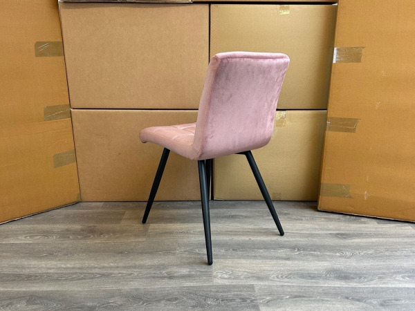 Stoel Tilly (set van 4) Velvet - Velours - Oud Roze – foto 2 – kavel bij XL Auctions