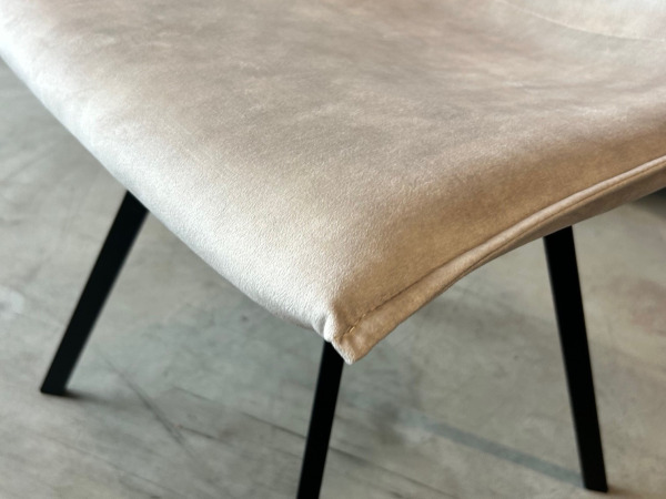 Stoel Nora (set van 6) Velvet - Velours - Creme - Wit – foto 4 – kavel bij XL Auctions