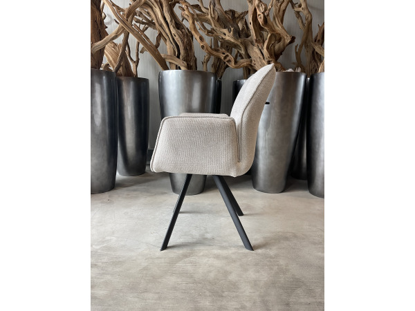Eetkamerstoel Vigo (set van 6) weefstof-natural – foto 4 – kavel bij XL Auctions