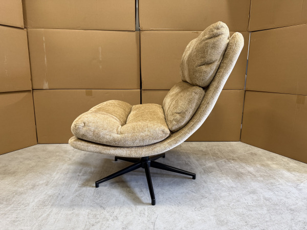 Fauteuil Loma - Draaibaar - Weefstof - Bruin – foto 3 – kavel bij XL Auctions