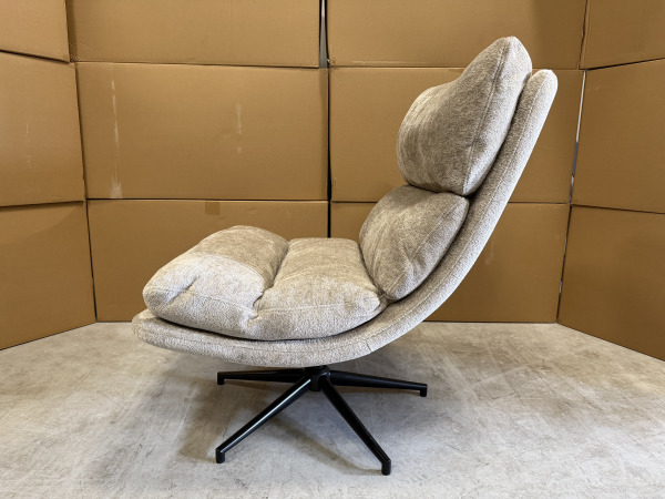 Fauteuil Loma (Set van 2) - Draaibaar - Weefstof - Liver – foto 3 – kavel bij XL Auctions