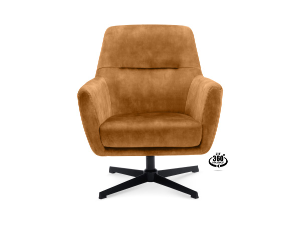 Fauteuils Emma - Draaibaar - Velours - Cognac – foto 2 – kavel bij XL Auctions