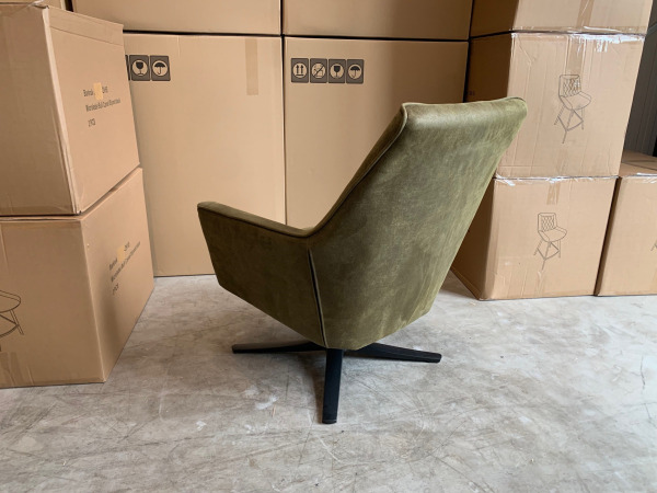 Fauteuil Bronz (2 stuks) Draaibaar - Microleder - Groen – foto 2 – kavel bij XL Auctions