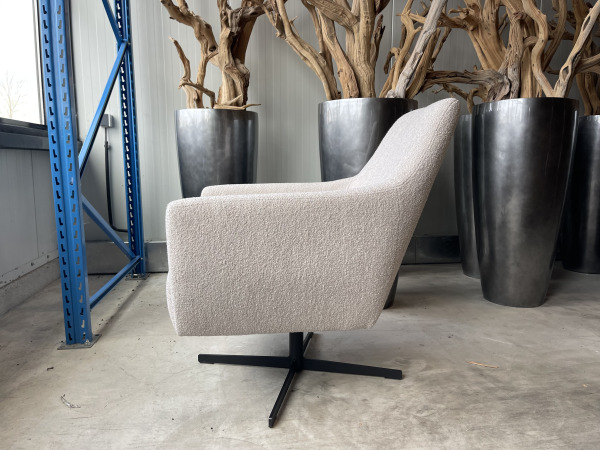 Fauteuil Arsenie (2 stuks) -Draaibaar – Boucle-Beige – foto 2 – kavel bij XL Auctions