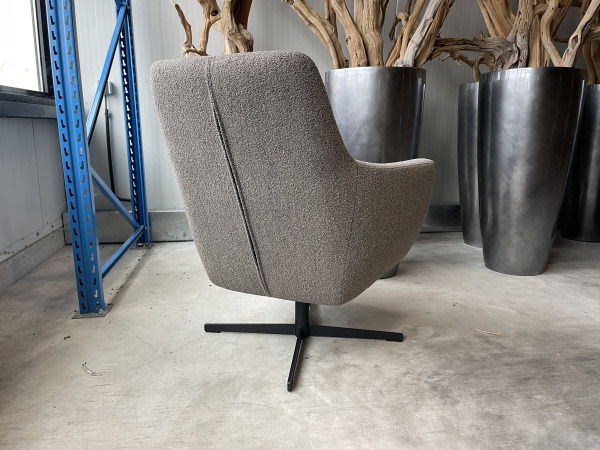 Fauteuil Arsenie (2 stuks) -Draaibaar – Boucle – Brown – foto 3 – kavel bij XL Auctions