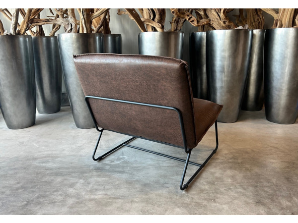 Fauteuil Casper - Design - Stof - Bruin - Donkerbruin – foto 3 – kavel bij XL Auctions