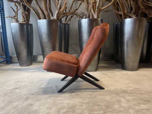 Fauteuil Denvi - Velours - Velvet - Copper - Koper – foto 3 – kavel bij XL Auctions