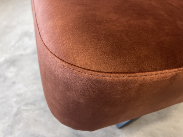Fauteuil Denvi - Velours - Velvet - Copper - Koper – foto 4 – kavel bij XL Auctions