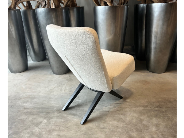 Fauteuil Denzi - Boucle - Stof - Wit - Creme – foto 2 – kavel bij XL Auctions
