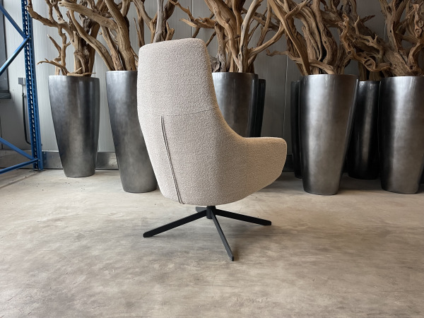 Fauteuil Cone -Draaibaar – Boucle – Natural - Beige – foto 3 – kavel bij XL Auctions