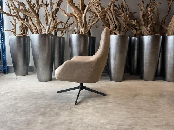 Fauteuil Cone (set van 2) -Draaibaar – Microleder - liver – foto 2 – kavel bij XL Auctions