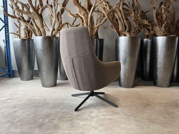 Fauteuil Cone -Draaibaar – Boucle - brown – foto 3 – kavel bij XL Auctions