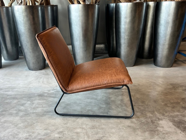 Fauteuil Cas (2 stuks) Lounge - Stof - Cognac - Lichtbruin – foto 2 – kavel bij XL Auctions