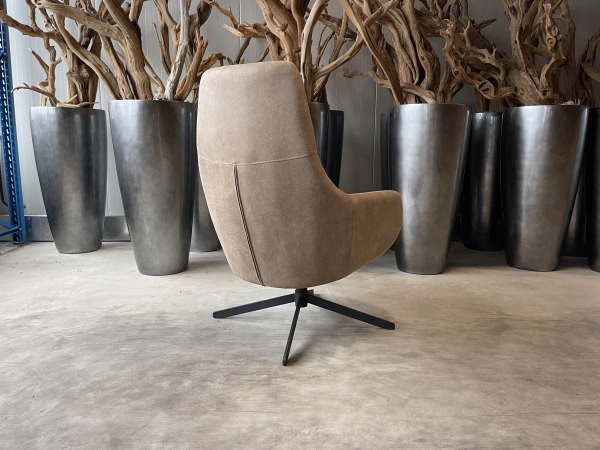 Fauteuil Cone -Draaibaar – Microleder - liver – foto 4 – kavel bij XL Auctions