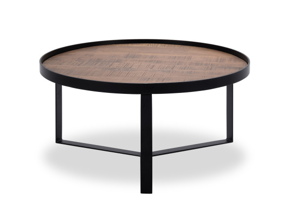 Salontafel Hanna natural - Hout - Poot metaal zwart – foto 3 – kavel bij XL Auctions