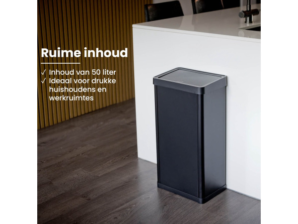 Push afvalbak zwart – foto 6 – kavel bij XL Auctions