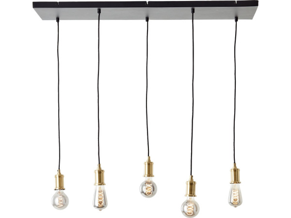 Brilliant Darcia 99814/06 hanglamp 5-lichts zwart – kavel bij XL Auctions