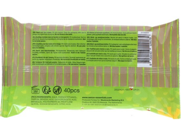 Sence Reinigingsdoekjes Gezicht & Handen 40 stuks – foto 3 – kavel bij XL Auctions