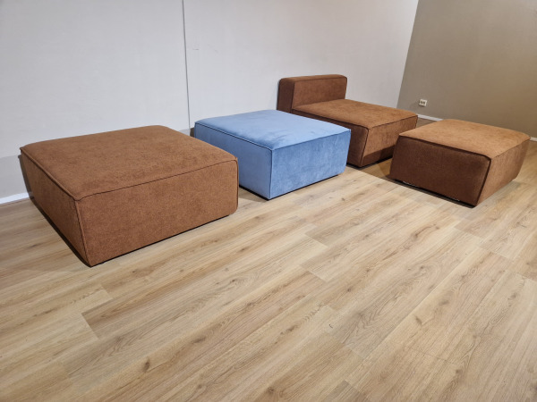 Studio Mik - Loki - Elementen bank - Nieuw - Bruin - Blauw – foto 4 – kavel bij XL Auctions