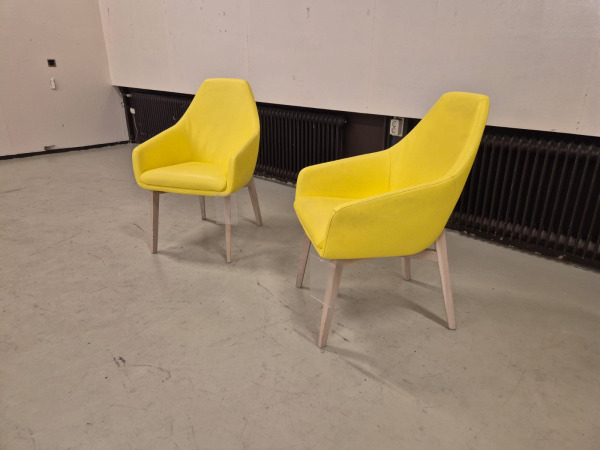 2x Montis Vico Lazy - Fauteuils - Nieuw - Geel – foto 6 – kavel bij XL Auctions