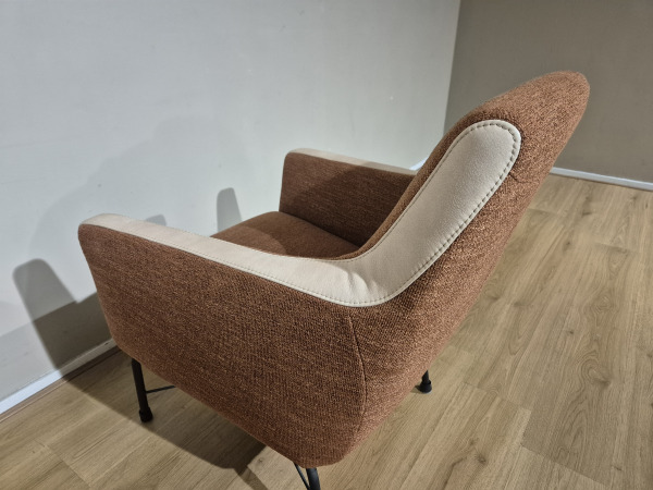2x Montel Bliss - Fauteuils - Showroommodellen - Bruin - Creme – foto 9 – kavel bij XL Auctions