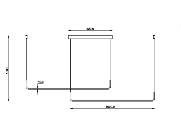 Hanglamp Zand Zwart Duo Lijn 40W LED CCT 3 Kleur + Dimmen – foto 7 – kavel bij XL Auctions