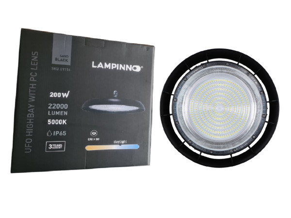 10x 200W 5000K LED UFO Highbay met Lens Waterdicht – foto 5 – kavel bij XL Auctions
