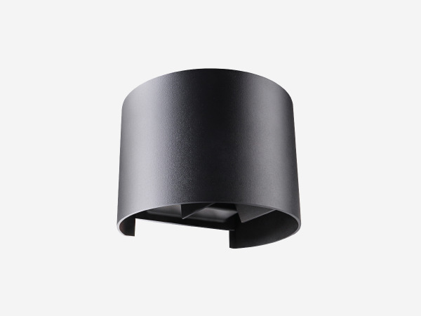 4x 7W LED zwart Wandlamp rond duo licht verstelbaar waterdicht – foto 2 – kavel bij XL Auctions