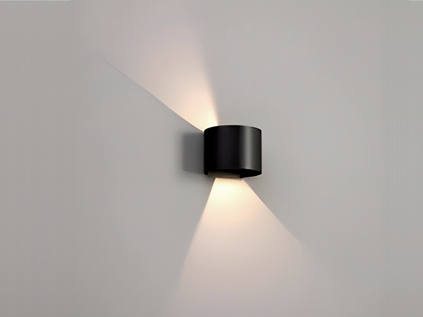 8x 7W LED zwart Wandlamp rond duo licht verstelbaar waterdicht – foto 8 – kavel bij XL Auctions