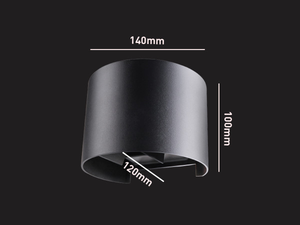 20x 7W LED zwart Wandlamp rond duo licht verstelbaar waterdicht – foto 10 – kavel bij XL Auctions