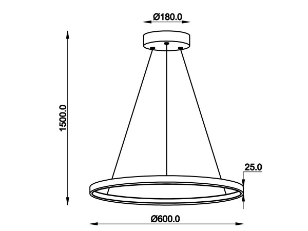 Hanglamp Zand Zwart 60cm 28W LED CCT 3 Kleur 3 Stappen Dimme – foto 7 – kavel bij XL Auctions