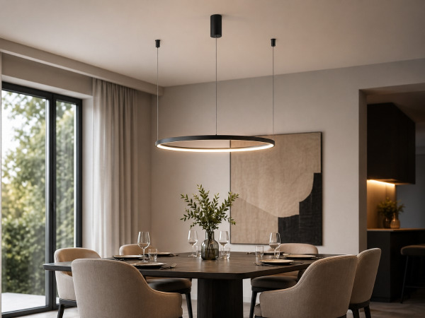 Hanglamp Sandy Black 80cm 40W LED CCT 3 Kleur & Dimmen – foto 10 – kavel bij XL Auctions