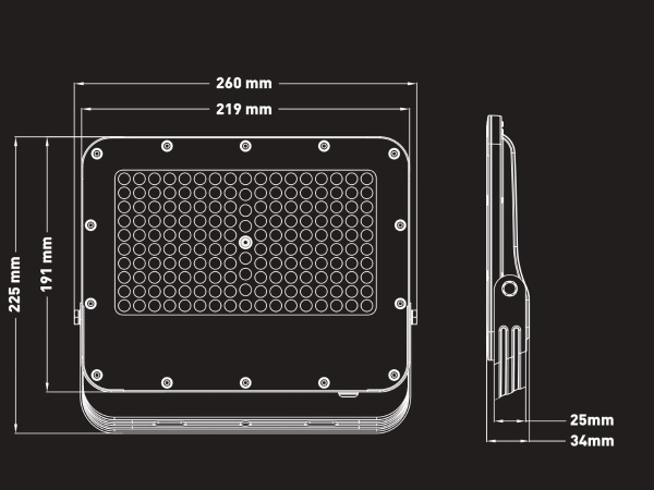 10x 100W 3000K LED Breedstralers met Lens Waterdicht – foto 5 – kavel bij XL Auctions