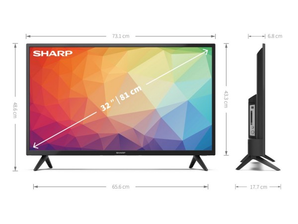 Sharp Aquos 32FG2EA - 32inch - HD Ready - Android Smart-TV1