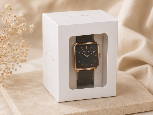 Lily & Stone Dameshorloge - Zwart/Rose Goud – foto 2 – kavel bij XL Auctions