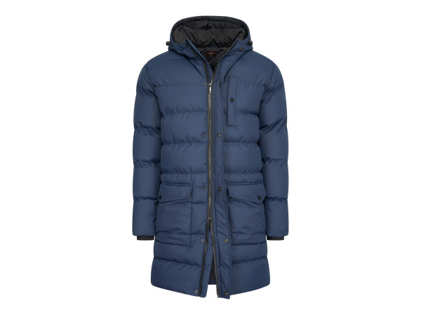 Cappuccino Italia lange winterjas met capuchon navy - S – foto 3 – kavel bij XL Auctions