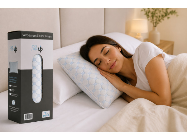 2x PillowUp - Premium Traagschuimkussen 40x60cm – foto 2 – kavel bij XL Auctions