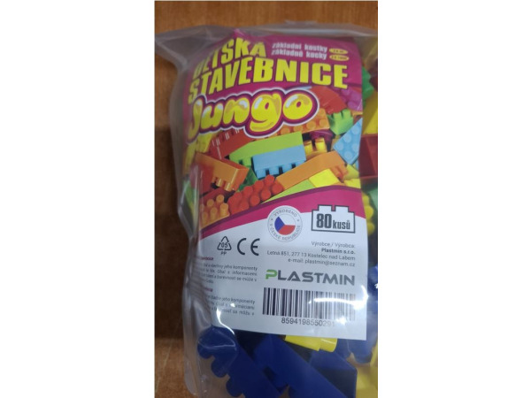 Jungo – Building blocks – 80 pcs – plastic – coloured – foto 2 – kavel bij XL Auctions