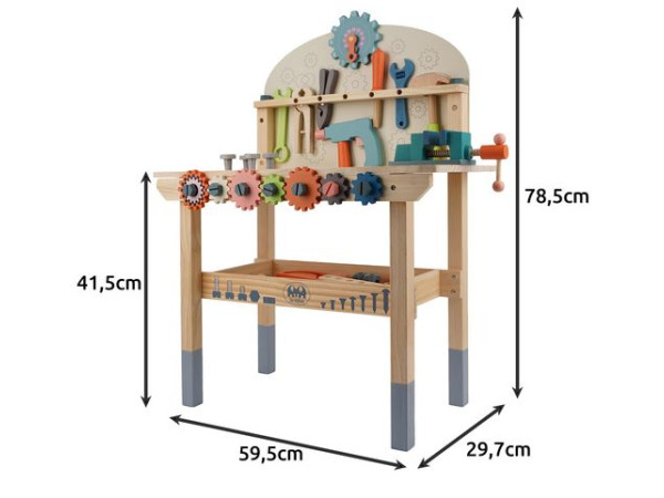 Kruzzel Kinder Gereedschap Werkbank – foto 2 – kavel bij XL Auctions