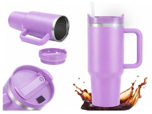 Grote thermische mok 1.2l paars – foto 2 – kavel bij XL Auctions