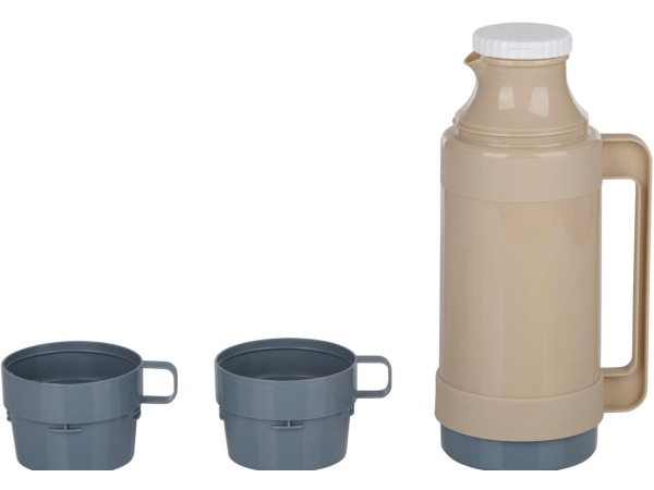 Alpina Vacuum Thermoskan 1L beige – foto 2 – kavel bij XL Auctions