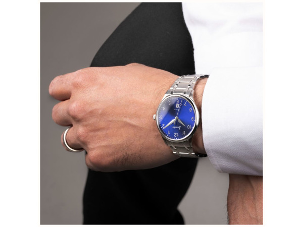 Accurist Londen Classic Heren Horloge Zilver/Blauw 37mm – foto 6 – kavel bij XL Auctions